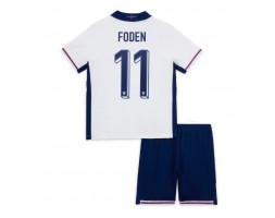 Anglie Phil Foden #11 Domácí dres komplet pro Děti ME 2024 Krátkým Rukávem (+ Krátké kalhoty)