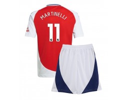 Arsenal Gabriel Martinelli #11 Domácí dres komplet pro Děti 2024-25 Krátkým Rukávem (+ Krátké kalhoty)