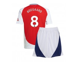 Arsenal Martin Odegaard #8 Domácí dres komplet pro Děti 2024-25 Krátkým Rukávem (+ Krátké kalhoty)