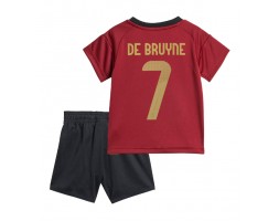 Belgie Kevin De Bruyne #7 Domácí dres komplet pro Děti ME 2024 Krátkým Rukávem (+ Krátké kalhoty)