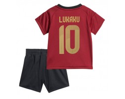 Belgie Romelu Lukaku #10 Domácí dres komplet pro Děti ME 2024 Krátkým Rukávem (+ Krátké kalhoty)