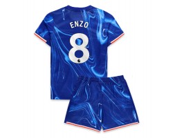 Chelsea Enzo Fernandez #8 Domácí dres komplet pro Děti 2024-25 Krátkým Rukávem (+ Krátké kalhoty)