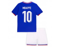 Francie Kylian Mbappe #10 Domácí dres komplet pro Děti ME 2024 Krátkým Rukávem (+ Krátké kalhoty)