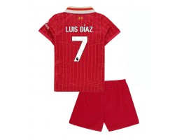 Liverpool Luis Diaz #7 Domácí dres komplet pro Děti 2024-25 Krátkým Rukávem (+ Krátké kalhoty)