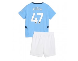 Manchester City Phil Foden #47 Domácí dres komplet pro Děti 2024-25 Krátkým Rukávem (+ Krátké kalhoty)