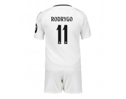 Real Madrid Rodrygo Goes #11 Domácí dres komplet pro Děti 2024-25 Krátkým Rukávem (+ Krátké kalhoty)