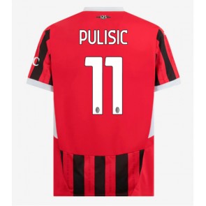 AC Milan Christian Pulisic #11 Domácí Dres 2024-25 Krátkým Rukávem