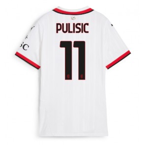 AC Milan Christian Pulisic #11 Venkovní Dres pro Dámy 2024-25 Krátkým Rukávem