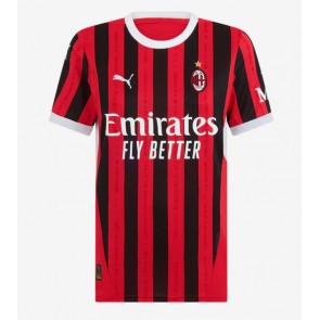 AC Milan Domácí Dres pro Dámy 2024-25 Krátkým Rukávem