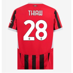 AC Milan Malick Thiaw #28 Domácí Dres 2024-25 Krátkým Rukávem