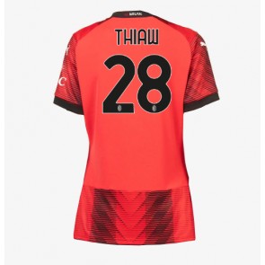 AC Milan Malick Thiaw #28 Domácí Dres pro Dámy 2023-24 Krátkým Rukávem