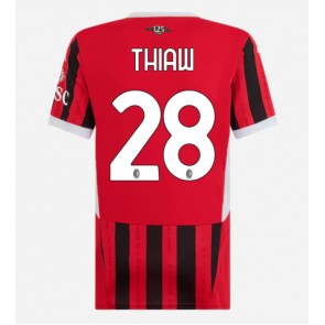 AC Milan Malick Thiaw #28 Domácí Dres pro Dámy 2024-25 Krátkým Rukávem