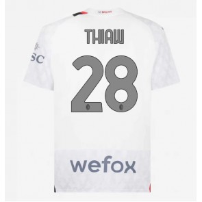 AC Milan Malick Thiaw #28 Venkovní Dres 2023-24 Krátkým Rukávem