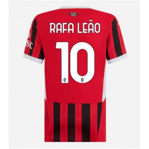 AC Milan Rafael Leao #10 Domácí Dres pro Dámy 2024-25 Krátkým Rukávem