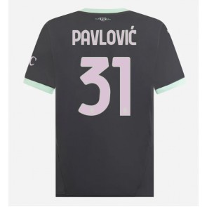 AC Milan Strahinja Pavlovic #31 Alternativní Dres 2024-25 Krátkým Rukávem