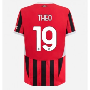 AC Milan Theo Hernandez #19 Domácí Dres 2024-25 Krátkým Rukávem