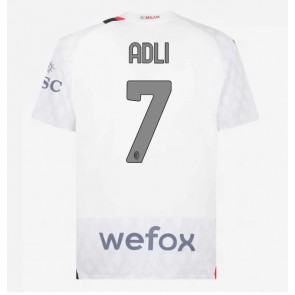 AC Milan Yacine Adli #7 Venkovní Dres 2023-24 Krátkým Rukávem