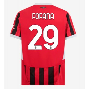 AC Milan Youssouf Fofana #29 Domácí Dres 2024-25 Krátkým Rukávem