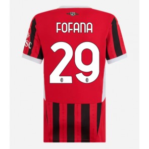 AC Milan Youssouf Fofana #29 Domácí Dres pro Dámy 2024-25 Krátkým Rukávem