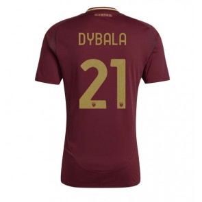 AS Roma Paulo Dybala #21 Domácí Dres 2024-25 Krátkým Rukávem