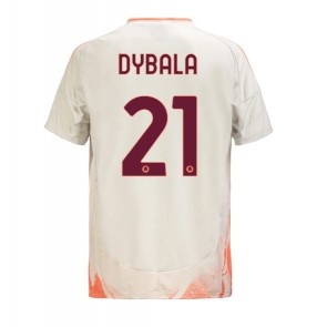 AS Roma Paulo Dybala #21 Venkovní Dres 2024-25 Krátkým Rukávem