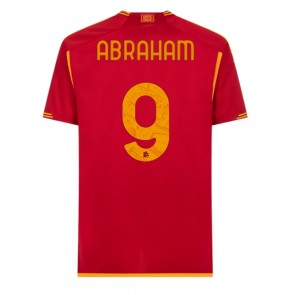 AS Roma Tammy Abraham #9 Domácí Dres 2023-24 Krátkým Rukávem