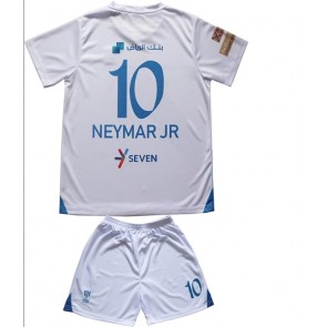 Al-Hilal Neymar Jr #10 Venkovní dres komplet pro Děti 2023-24 Krátkým Rukávem (+ Krátké kalhoty)