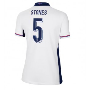 Anglie John Stones #5 Domácí Dres pro Dámy ME 2024 Krátkým Rukávem