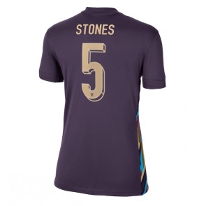 Anglie John Stones #5 Venkovní Dres pro Dámy ME 2024 Krátkým Rukávem