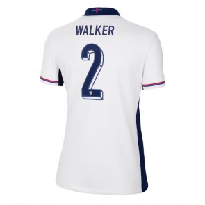 Anglie Kyle Walker #2 Domácí Dres pro Dámy ME 2024 Krátkým Rukávem