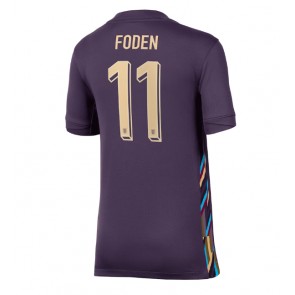 Anglie Phil Foden #11 Venkovní Dres pro Dámy ME 2024 Krátkým Rukávem