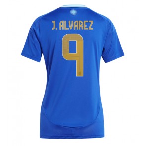 Argentina Julian Alvarez #9 Venkovní Dres pro Dámy Copa America 2024 Krátkým Rukávem