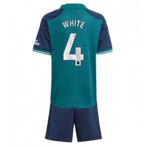 Arsenal Ben White #4 Alternativní dres komplet pro Děti 2023-24 Krátkým Rukávem (+ Krátké kalhoty)