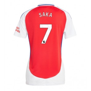 Arsenal Bukayo Saka #7 Domácí Dres pro Dámy 2024-25 Krátkým Rukávem