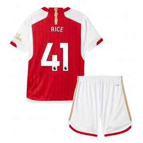 Arsenal Declan Rice #41 Domácí dres komplet pro Děti 2023-24 Krátkým Rukávem (+ Krátké kalhoty)