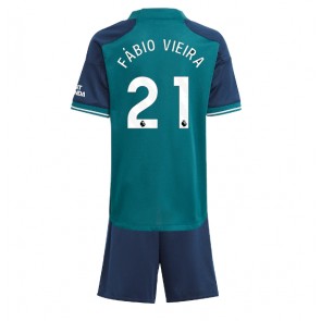 Arsenal Fabio Vieira #21 Alternativní dres komplet pro Děti 2023-24 Krátkým Rukávem (+ Krátké kalhoty)