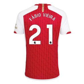 Arsenal Fabio Vieira #21 Domácí Dres 2023-24 Krátkým Rukávem