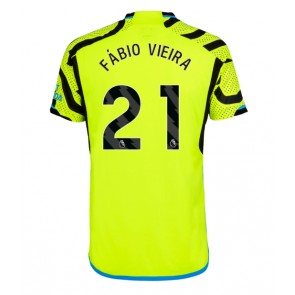 Arsenal Fabio Vieira #21 Venkovní Dres 2023-24 Krátkým Rukávem