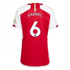 Arsenal Gabriel Magalhaes #6 Domácí Dres pro Dámy 2023-24 Krátkým Rukávem