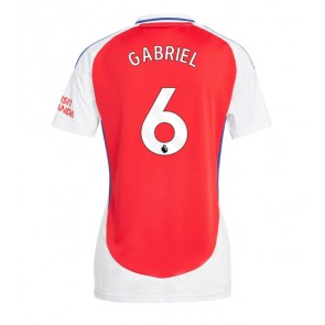 Arsenal Gabriel Magalhaes #6 Domácí Dres pro Dámy 2024-25 Krátkým Rukávem