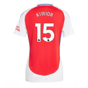 Arsenal Jakub Kiwior #15 Domácí Dres pro Dámy 2024-25 Krátkým Rukávem