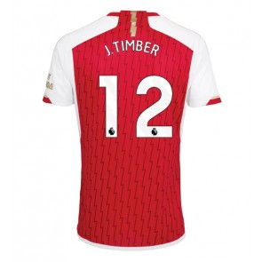 Arsenal Jurrien Timber #12 Domácí Dres 2023-24 Krátkým Rukávem