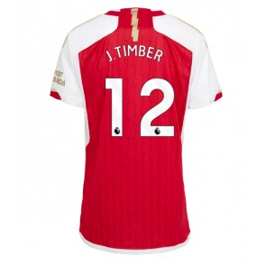 Arsenal Jurrien Timber #12 Domácí Dres pro Dámy 2023-24 Krátkým Rukávem