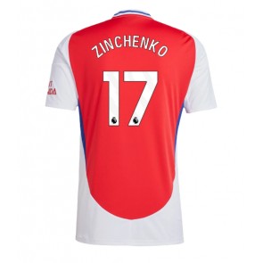 Arsenal Oleksandr Zinchenko #17 Domácí Dres 2024-25 Krátkým Rukávem