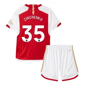 Arsenal Oleksandr Zinchenko #35 Domácí dres komplet pro Děti 2023-24 Krátkým Rukávem (+ Krátké kalhoty)