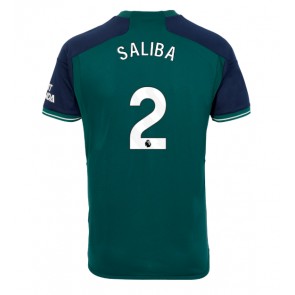 Arsenal William Saliba #2 Alternativní Dres 2023-24 Krátkým Rukávem