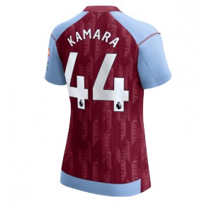 Aston Villa Boubacar Kamara #44 Domácí Dres pro Dámy 2023-24 Krátkým Rukávem