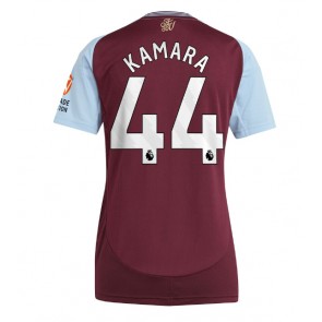 Aston Villa Boubacar Kamara #44 Domácí Dres pro Dámy 2024-25 Krátkým Rukávem