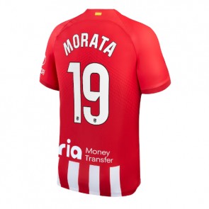 Atletico Madrid Alvaro Morata #19 Domácí Dres 2023-24 Krátkým Rukávem