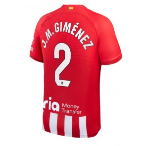 Atletico Madrid Jose Gimenez #2 Domácí Dres 2023-24 Krátkým Rukávem